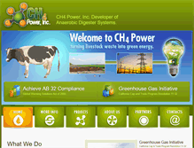 Tablet Screenshot of ch4power.com